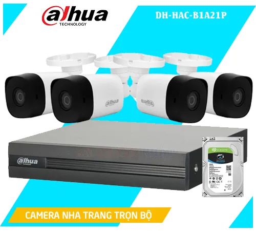 Bộ 8 camera DH-HAC-B1A21P, trọn bộ camera nha trang giá rẻ DH-HAC-B1A21P.