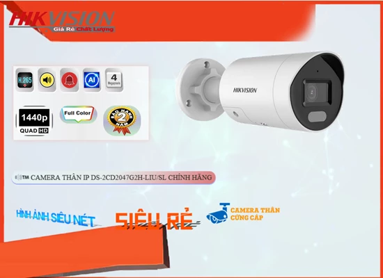 Lắp đặt camera DS-2CD2047G2H-LIU/SL Camera Thiết kế Đẹp Hikvision