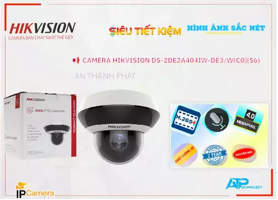 Lắp đặt camera DS-2DE2A404IW-DE3/W(C0)(S6) Camera Sắt Nét  Hikvision ✅