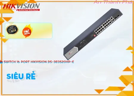 Lắp đặt camera Switch Hikvision 16 cổng DS-3E0520HP-E