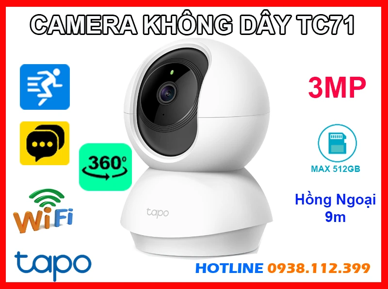 Lắp đặt camera Tapo TC71 Camera IP Wifi Không Dây