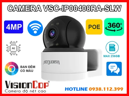 Lắp đặt camera Camera VSC-IP00408RA-SLW VISIONCOP (4MP)