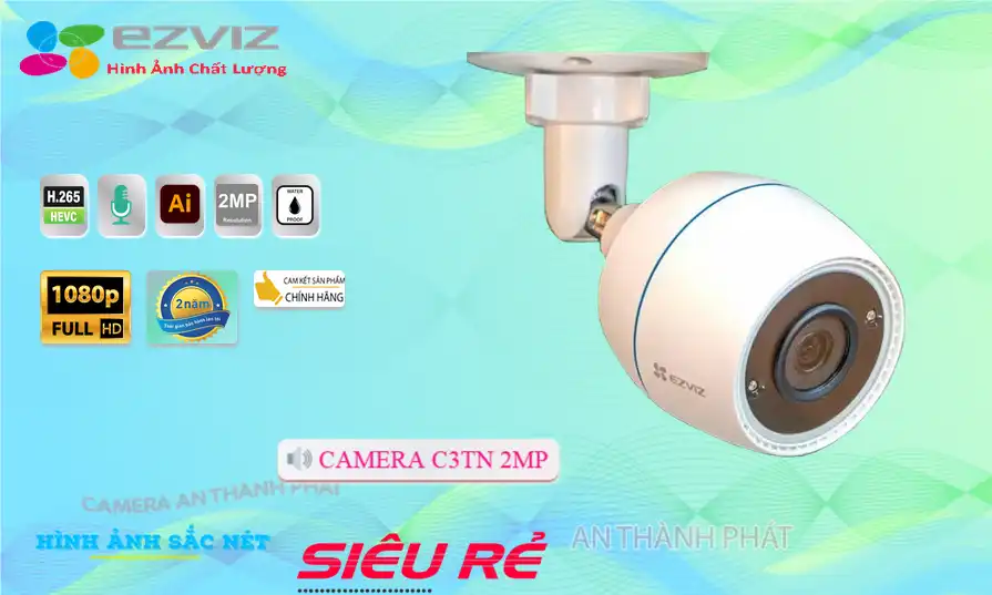 C3TN 2MP sắc nét Wifi Ezviz C3TN 2MP sắc nét Wifi Ezviz