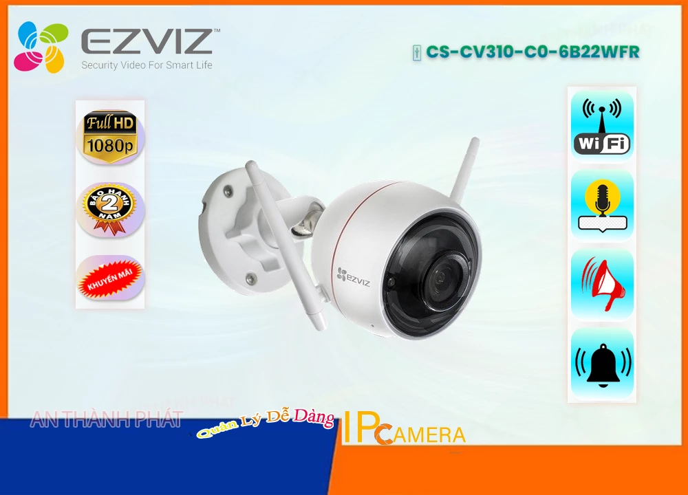 Camera Wifi Ezviz CS-CV310-C0-6B22WFR,CS-CV310-C0-6B22WFR Giá Hấp Dẫn,CS-CV310-C0-6B22WFR bán chạy nhất,Thông số CS-CV310-C0-6B22WFR Wifi IP ,Bán rẻ CS-CV310-C0-6B22WFR,Giá CS-CV310-C0-6B22WFR 2.0 MP FULL HD 1080P ,Nhà Phân Phối ,CS-CV310-C0-6B22WFR Bán Sỉ,Giá Bán CS-CV310-C0-6B22WFR,Điểm bán CS-CV310-C0-6B22WFR,thông số CS-CV310-C0-6B22WFR,CS-CV310-C0-6B22WFR Chất lượng nhất,CS-CV310-C0-6B22WFR Giá Khuyến Mãi