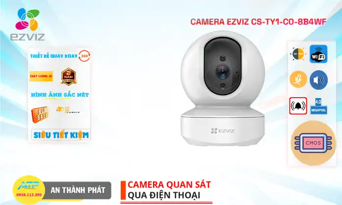 CS-TY1-C0-8B4WF sắc nét Wifi Ezviz