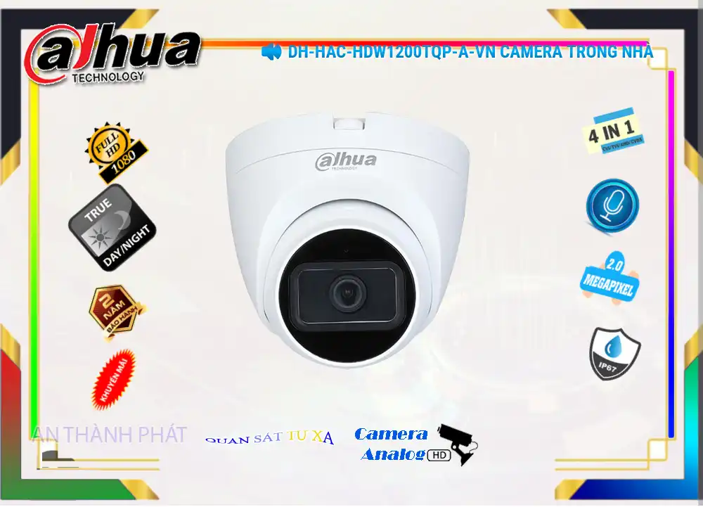 DH-HAC-HDW1200TQP-A-VN sắc nét Dahua