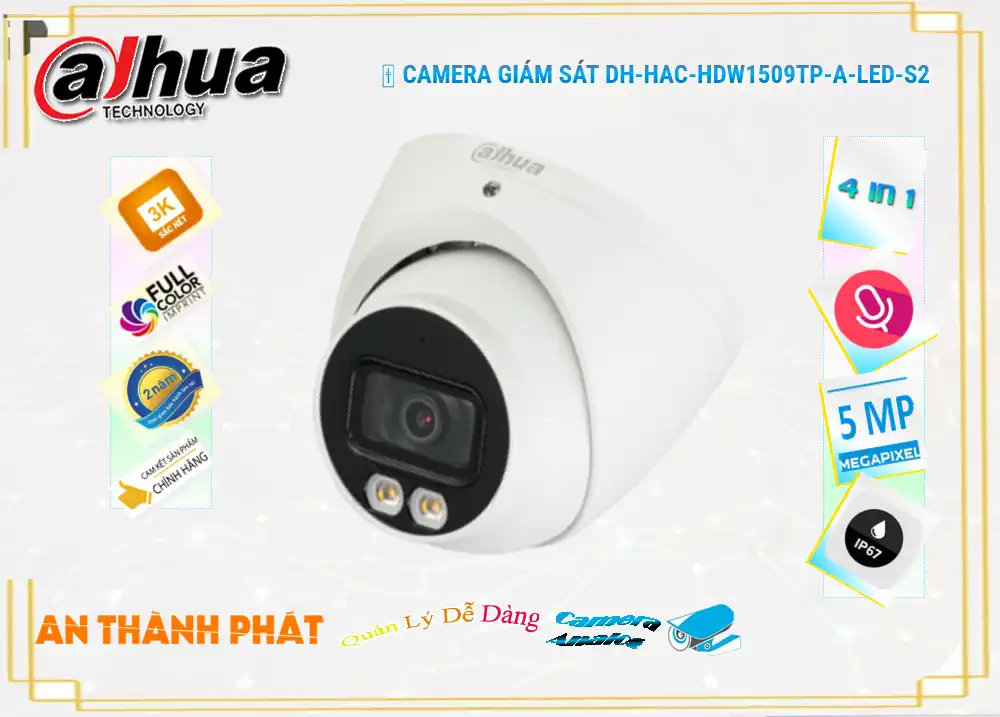 DH-HAC-HDW1509TP-A-LED-S2 sắc nét Dahua
