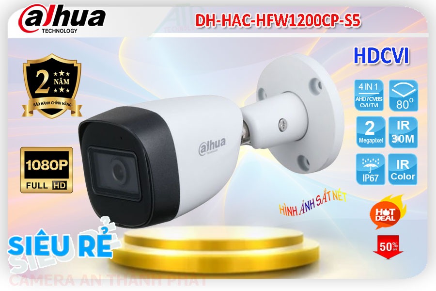 DH-HAC-HFW1200CP-S5 sắc nét Dahua DH-HAC-HFW1200CP-S5 sắc nét Dahua