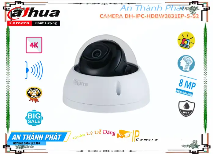 DH-IPC-HDBW2831EP-S-S2 sắc nét Dahua DH-IPC-HDBW2831EP-S-S2 sắc nét Dahua