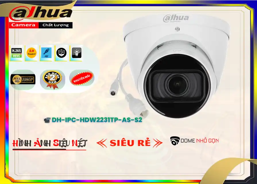 DH-IPC-HDW2231TP-AS-S2 sắc nét Dahua DH-IPC-HDW2231TP-AS-S2 sắc nét Dahua