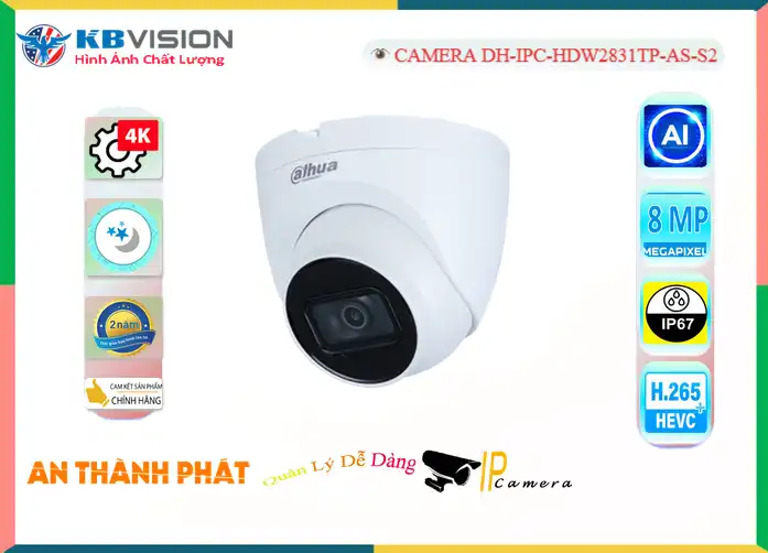 DH-IPC-HDW2831TP-AS-S2 sắc nét Dahua ➠ DH-IPC-HDW2831TP-AS-S2 sắc nét Dahua ➠
