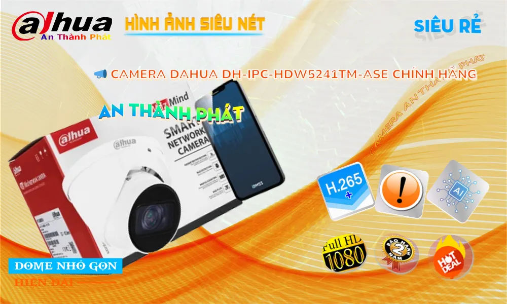 DH-IPC-HDW5241TM-ASE sắc nét Dahua DH-IPC-HDW5241TM-ASE sắc nét Dahua