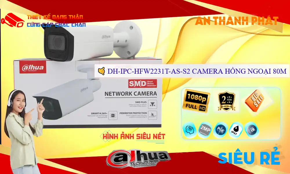 DH-IPC-HFW2231T-AS-S2 sắc nét Dahua