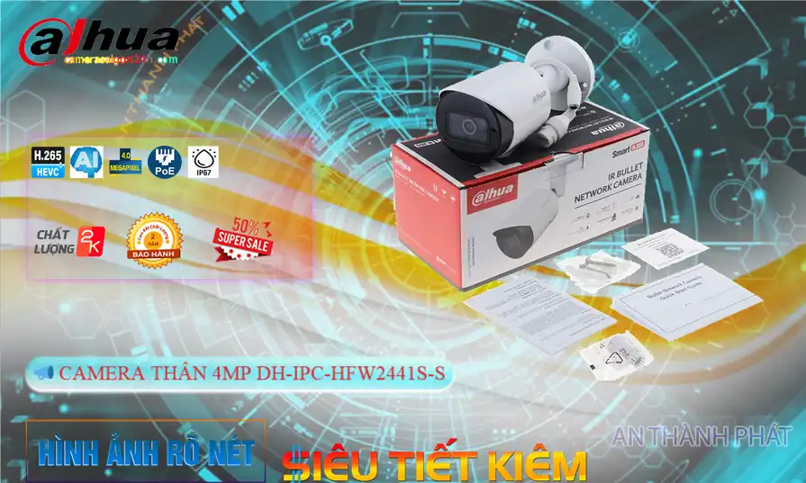 ➠ DH-IPC-HFW2441S-S sắc nét Dahua ➠ DH-IPC-HFW2441S-S sắc nét Dahua