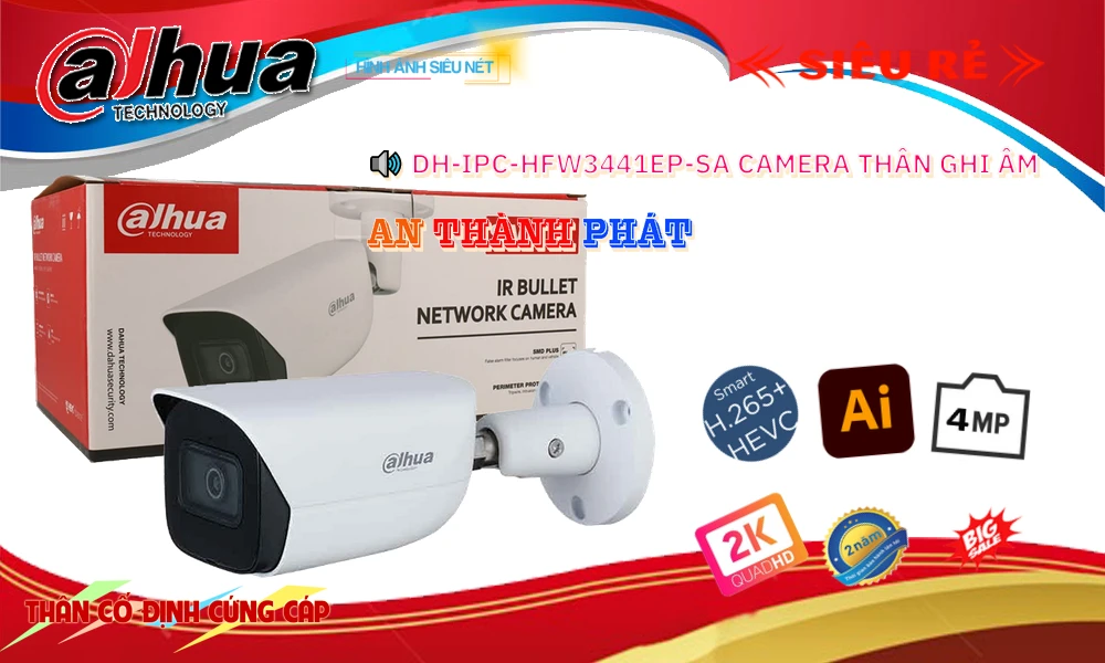 DH-IPC-HFW3441EP-SA sắc nét Dahua