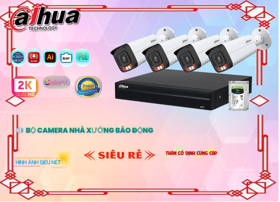 Thông Tin Bộ Camera Nhà Xưởng Báo Động Chức Năng Cao Cấp Hình Ảnh Đẹp Bộ Camera Nhà Xưởng Báo Động Lắp camera gía rẻ