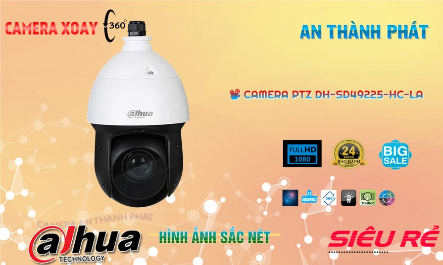 DH-SD49225-HC-LA sắc nét Dahua