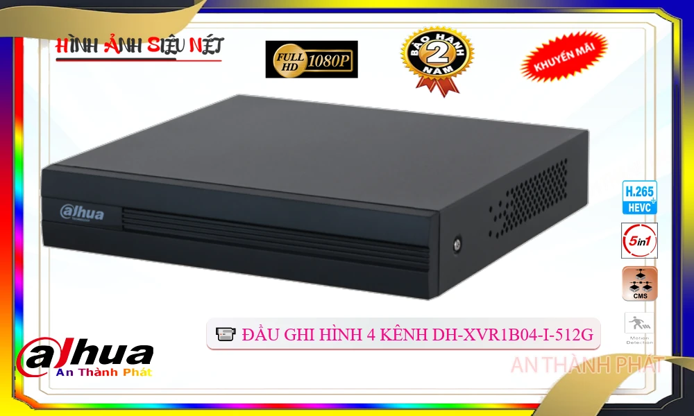 Đầu Ghi Dahua Chất Lượng DH-XVR1B04-I-512G Đầu Ghi Dahua Chất Lượng DH-XVR1B04-I-512G