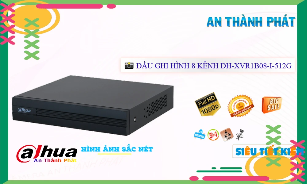 DH-XVR1B08-I-512G Đầu Ghi Hình Giá rẻ DH-XVR1B08-I-512G Đầu Ghi Hình Giá rẻ