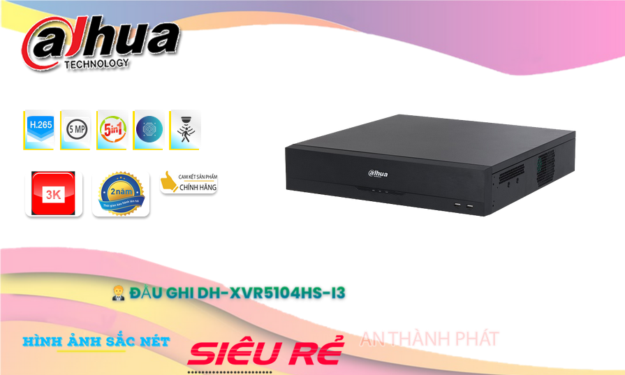 DH-XVR5104HS-I3 sắc nét Dahua DH-XVR5104HS-I3 sắc nét Dahua