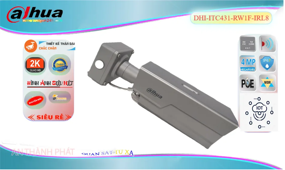 DHI-ITC431-RW1F-IRL8 sắc nét Dahua
