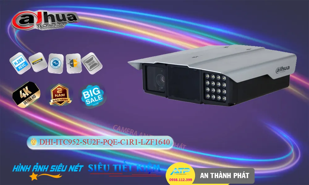 DHI-ITC952-SU2F-PQE-C1R1-LZF1640 sắc nét Dahua