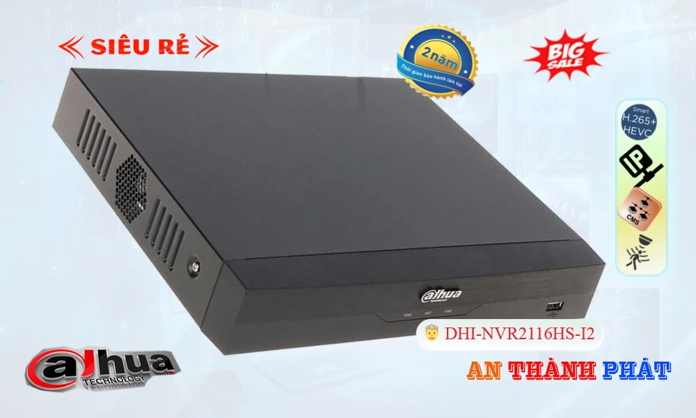 ➠  DHI-NVR2116HS-I2 sắc nét Dahua