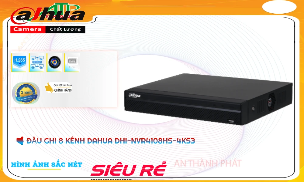 Đầu Ghi Camera Dahua DHI-NVR4108HS-4KS3 Tiết Kiệm Đầu Ghi Camera Dahua DHI-NVR4108HS-4KS3 Tiết Kiệm