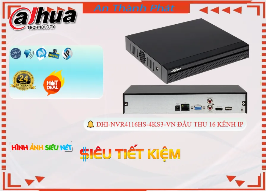 DHI-NVR4116HS-4KS3-VN Đầu Ghi Hình Công Nghệ Mới DHI-NVR4116HS-4KS3-VN Đầu Ghi Hình Công Nghệ Mới
