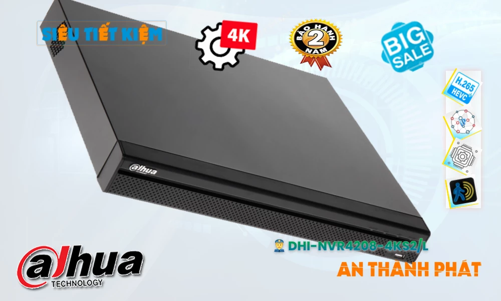 DHI-NVR4208-4KS2/L sắc nét Dahua DHI-NVR4208-4KS2/L sắc nét Dahua