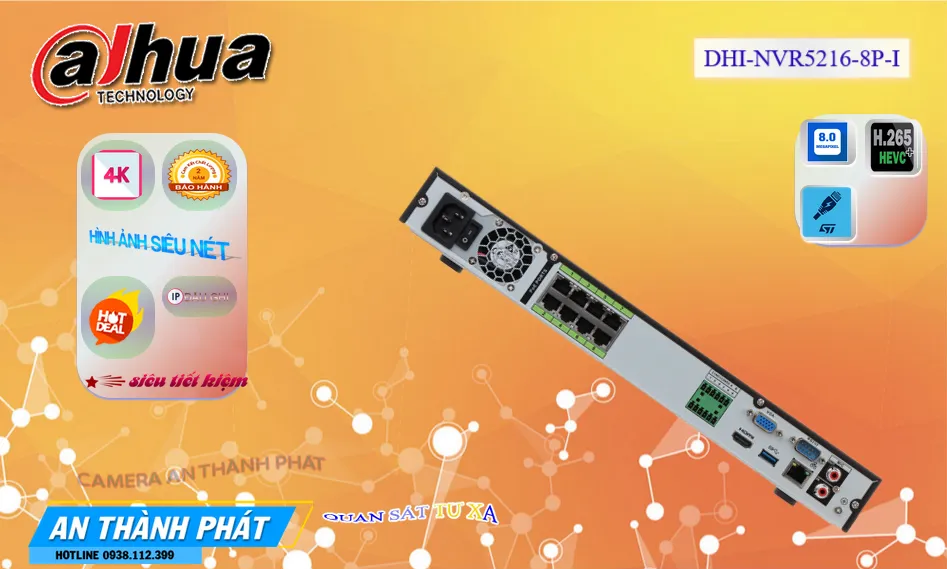 Đầu Ghi Camera DHI-NVR5216-8P-I Đầu Ghi Camera DHI-NVR5216-8P-I