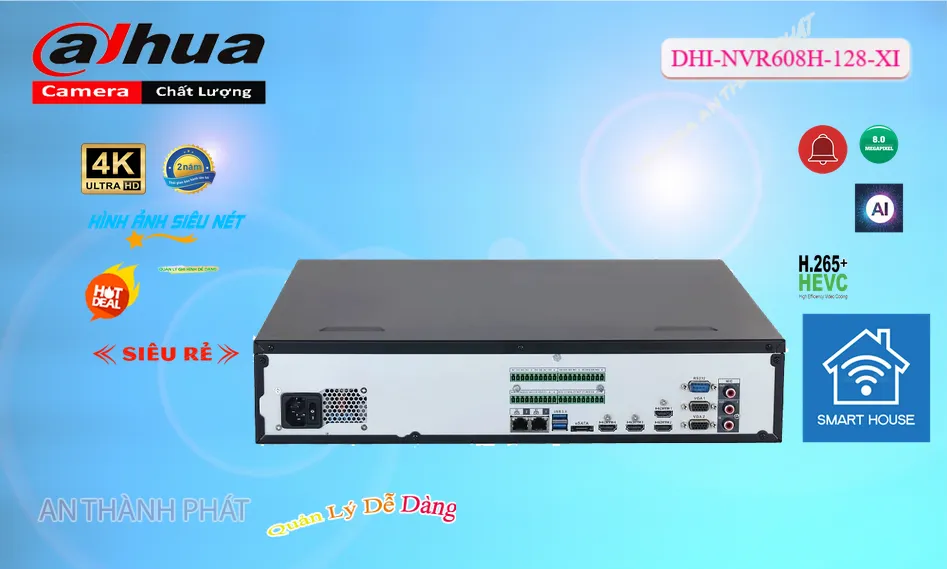 DHI-NVR608H-128-XI sắc nét Dahua DHI-NVR608H-128-XI sắc nét Dahua