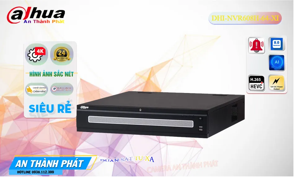 DHI-NVR608H-64-XI sắc nét Dahua DHI-NVR608H-64-XI sắc nét Dahua