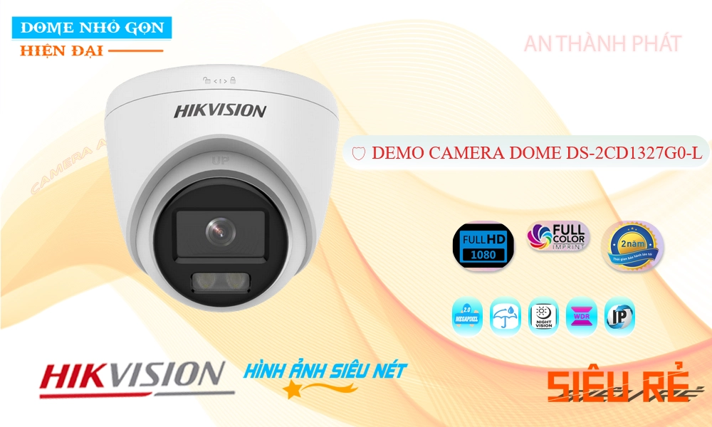 Camera An Ninh Hikvision DS-2CD1327G0-L Đang giảm giá