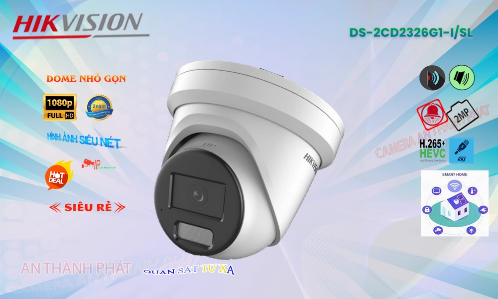 DS-2CD2326G1-I/SL sắc nét Hikvision ➠ DS-2CD2326G1-I/SL sắc nét Hikvision ➠