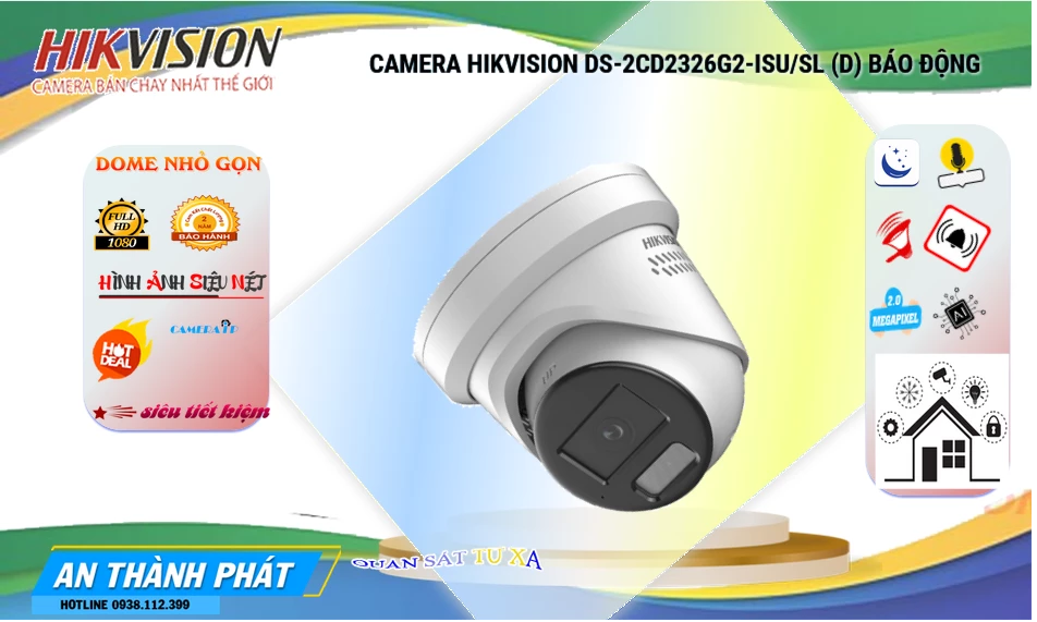 DS-2CD2326G2-ISU/SL(D) sắc nét Hikvision