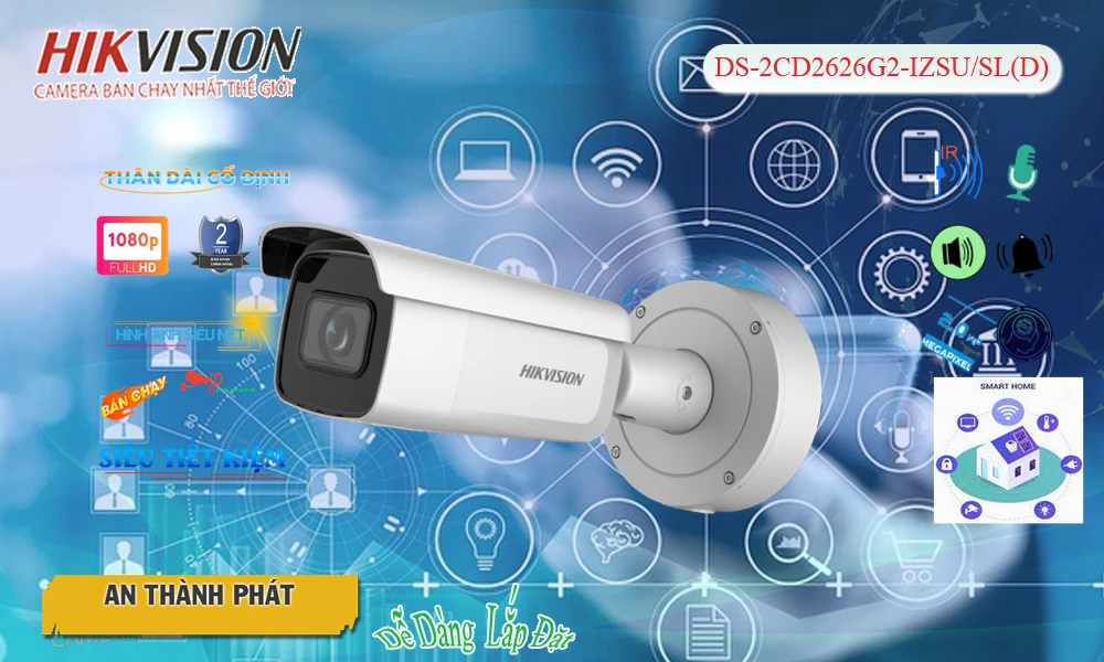 DS-2CD2626G2-IZSU/SL(D) sắc nét Hikvision