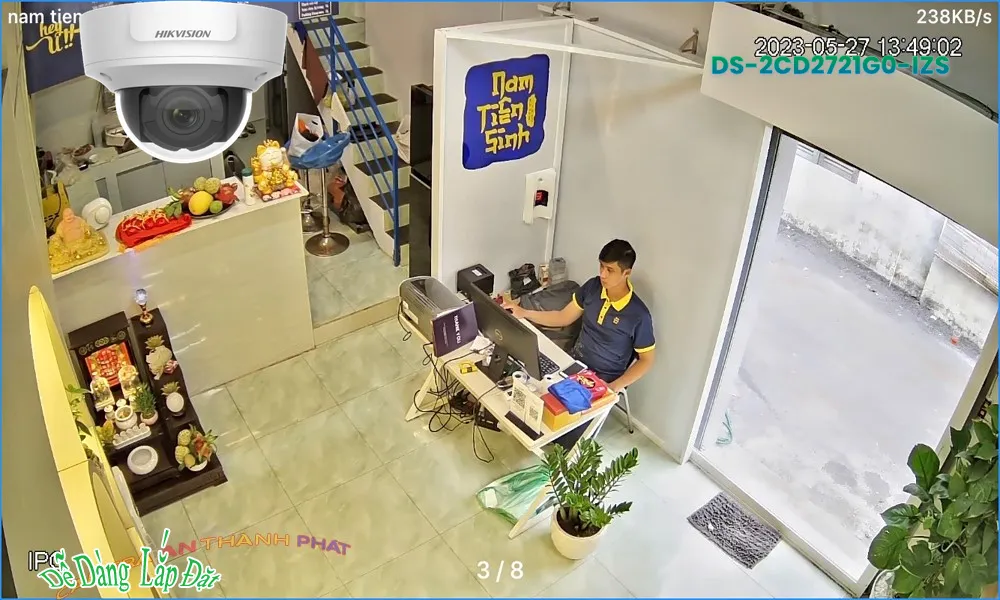 DS-2CD2721G0-IZS sắc nét Hikvision