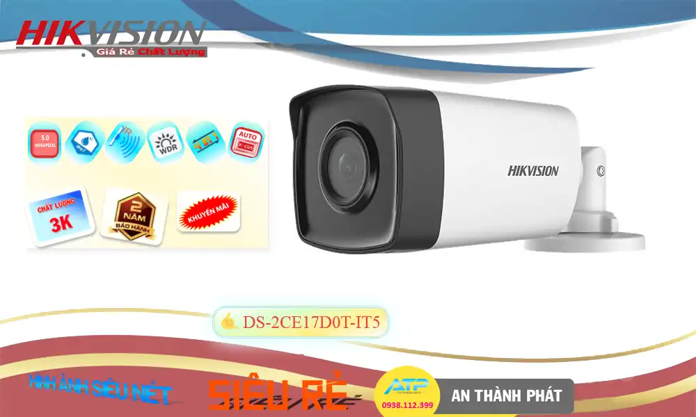 DS-2CE17D0T-IT5 sắc nét Hikvision DS-2CE17D0T-IT5 sắc nét Hikvision
