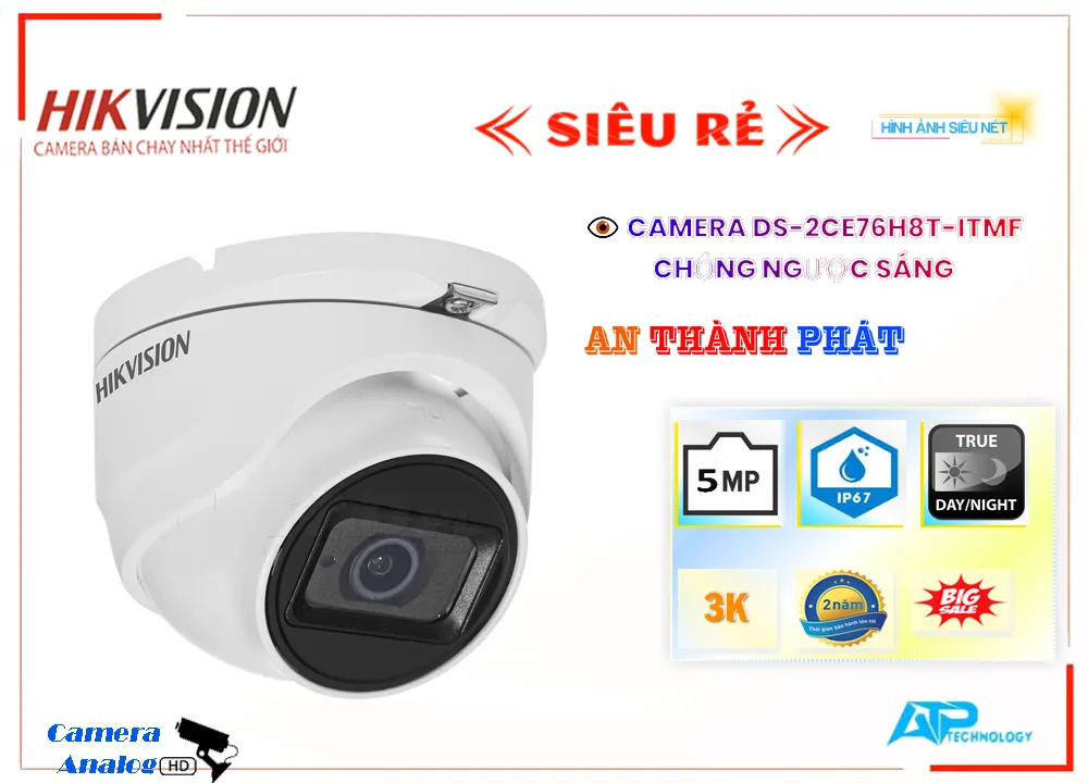 DS-2CE76H8T-ITMF sắc nét Hikvision DS-2CE76H8T-ITMF sắc nét Hikvision