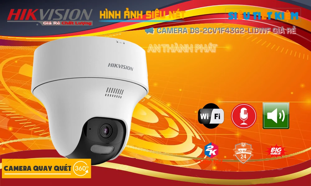 Camera Giá Rẻ Hikvision DS-2CV1F43G2-LIDWF Ip sắc nét Công Nghệ Mới Camera Giá Rẻ Hikvision DS-2CV1F43G2-LIDWF Ip sắc nét Công Nghệ Mới