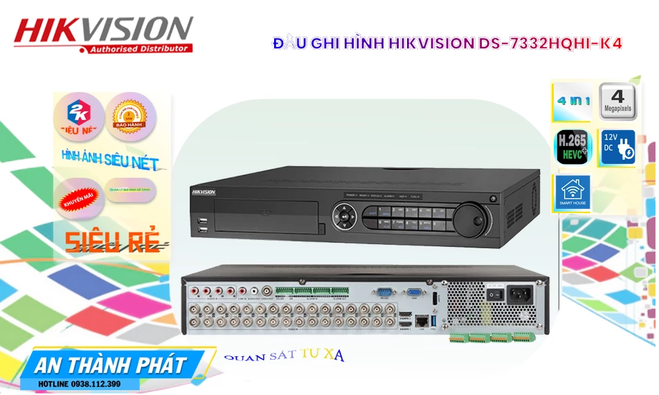 DS-7332HQHI-K4 sắc nét Hikvision