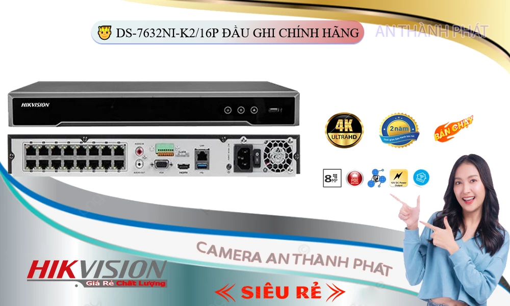 ➠ DS-7632NI-K2/16P sắc nét Hikvision ➠ DS-7632NI-K2/16P sắc nét Hikvision