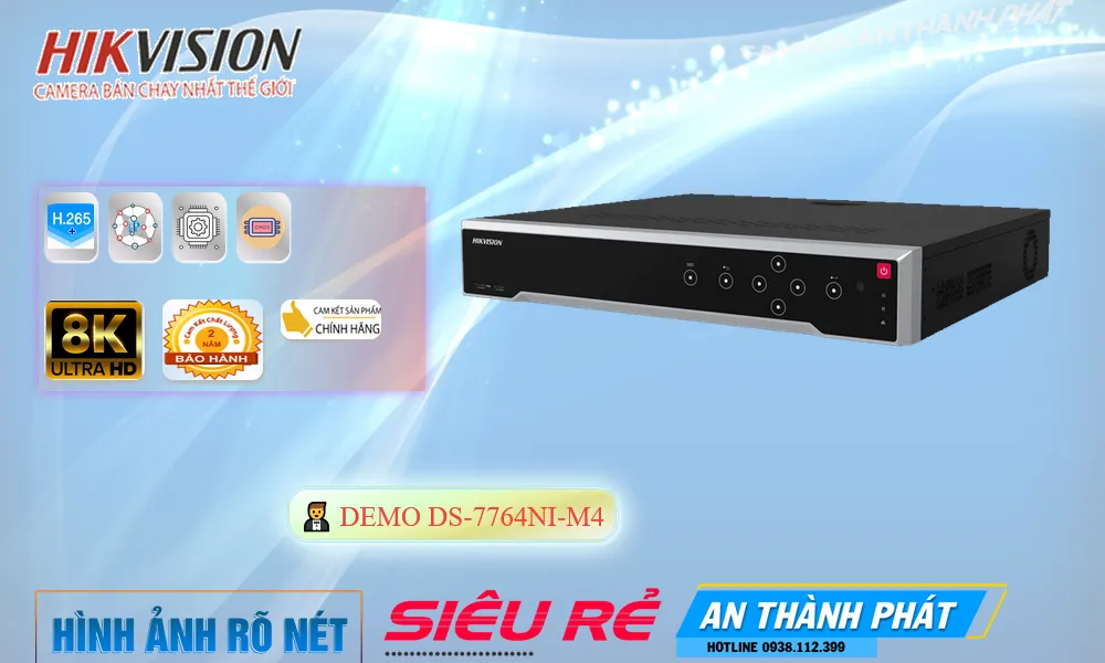 DS-7764NI-M4 sắc nét Hikvision