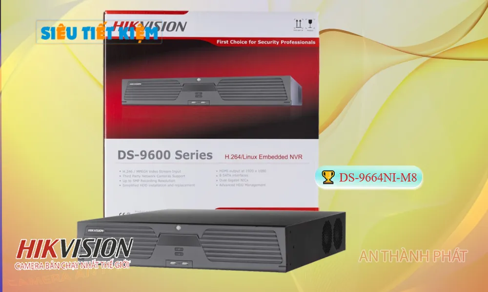 DS-9664NI-M8 sắc nét Hikvision
