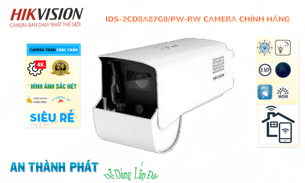 Hikvision IDS-2CD8A87G0/PW-RW Chiết khấu cao