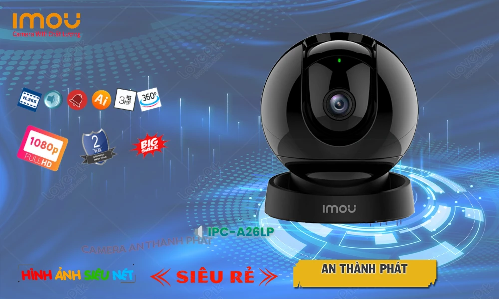 IPC-A26LP sắc nét Wifi Imou