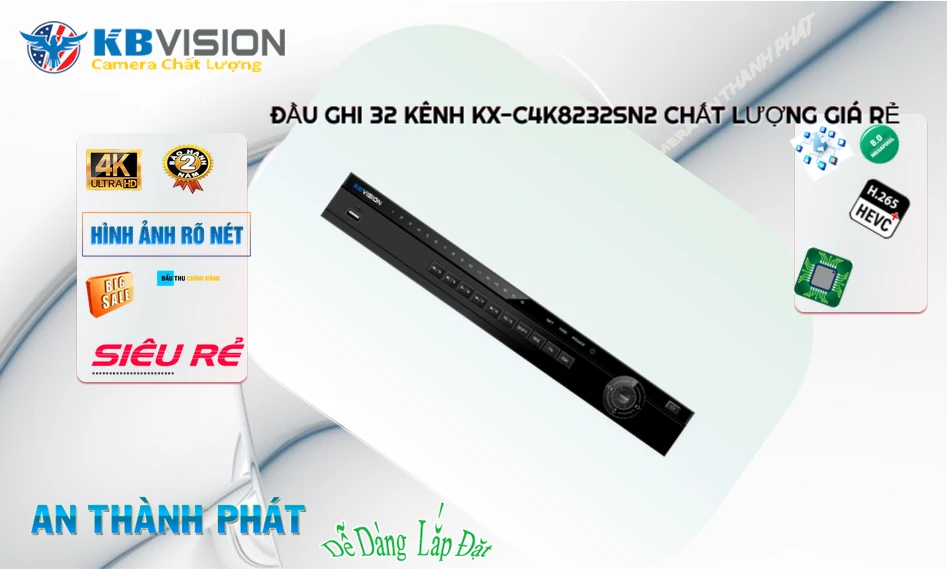 KX-C4K8232SN2 sắc nét KBvision KX-C4K8232SN2 sắc nét KBvision