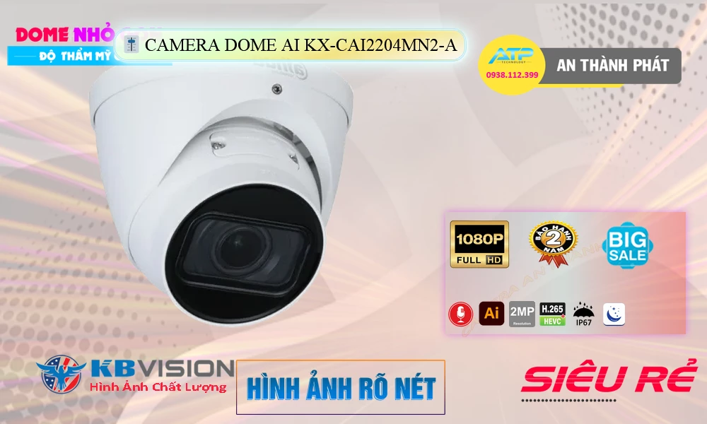 ➠  KX-CAi2204MN2-A sắc nét KBvision
