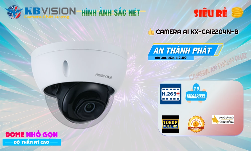 KX-CAi2204N-B sắc nét KBvision